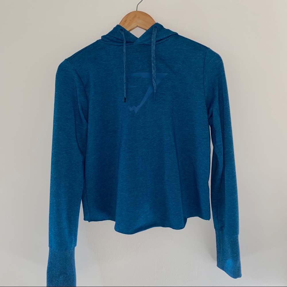 Gymshark Cropped Cutout Back Hoodie Sweatshirt